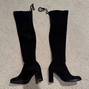 Stuart Weitzman Black Over-the-Knee Boots